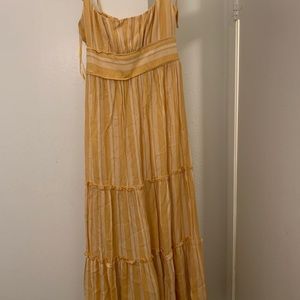 yellow maxi dress